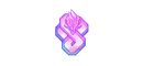 Sticker Neon Dragon Color